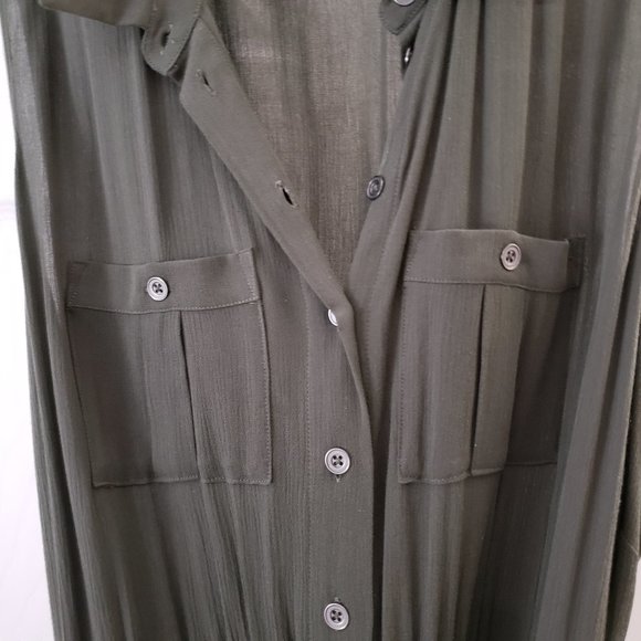 Additionelle 2X sleeveless khaki summer dress - Picture 5 of 11